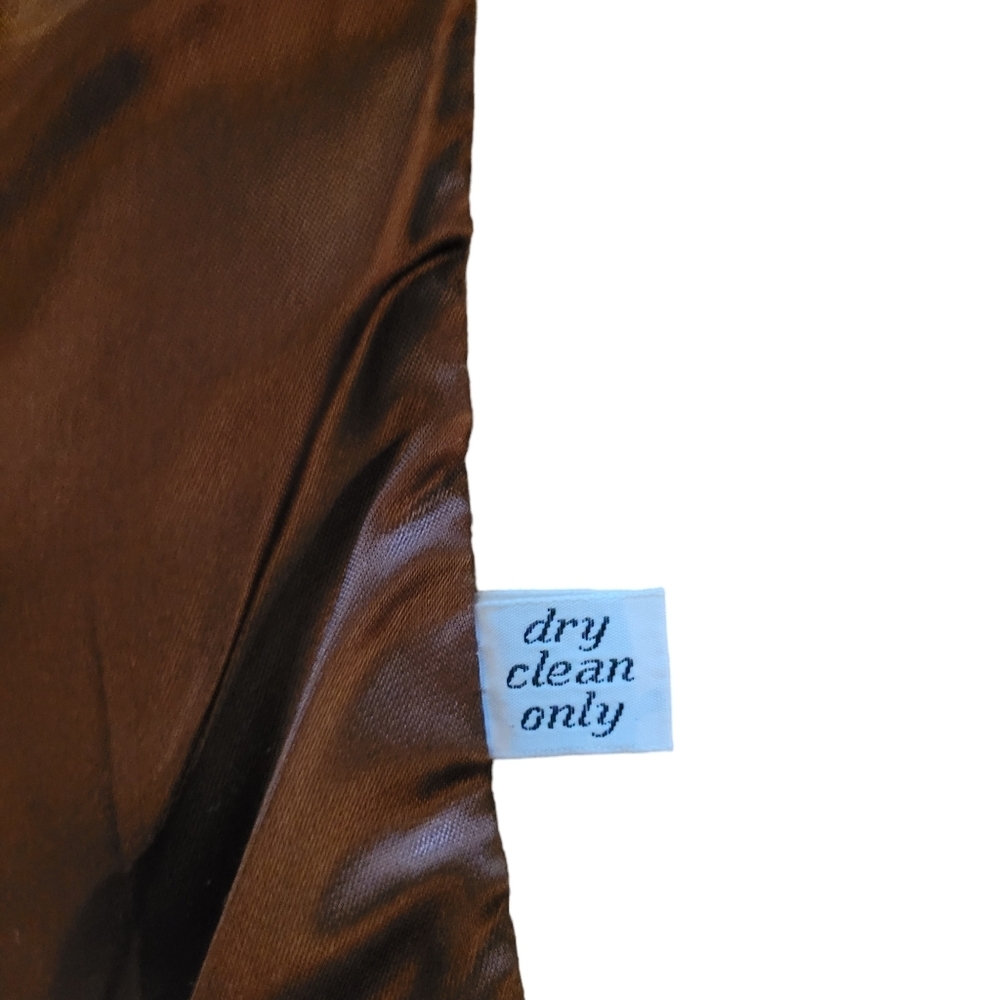 Vintage Pendleton Tan Wool Overcoat Peacoat Breasted Coat Jacket Women's Large - Picture 9 of 10